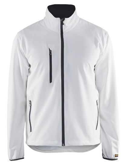 Afbeeldingen van BLÅKLÄDER Softshell jack LIGHT 4952 wit/grijs S