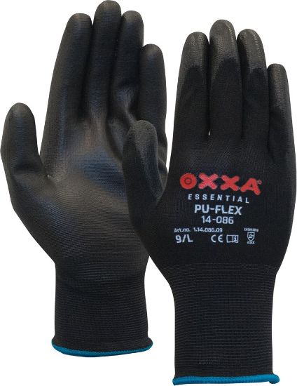 Afbeeldingen van OXXA Werkhandschoen PU-Flex 14-086 zwart 9
