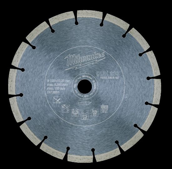 Afbeeldingen van MILWAUKEE Diamantzaagblad beton/baksteen DUH 230X22,23MM