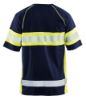 Afbeeldingen van BLÅKLÄDER T-shirt UV 3337 marineblauw/High Vis geel L