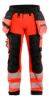 Afbeeldingen van BLÅKLÄDER Softshell werkbroek 1820 High Vis rood/zwart D96