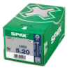 Afbeeldingen van SPAX Spaanplaatschroef verzonkenkop WIROX voldraad PZ2 5X20MM