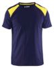 Afbeeldingen van BLÅKLÄDER T-shirt bi-colour 3379 marineblauw/High Vis geel 2XL