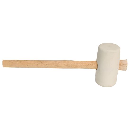 Afbeeldingen van GRIPLINE Rubberhamer nr.2 hard 90 Wit 700g 65X115MM