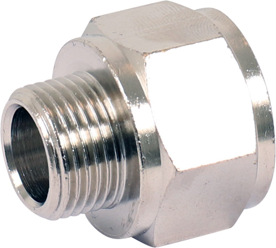 Afbeeldingen van IRONSIDE Nippel binnendraad ½" buitendraad ⅜" 2x