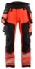 Afbeeldingen van BLÅKLÄDER Werkbroek met 4-weg stretch 1122 High Vis rood/zwart D96