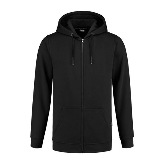 Afbeeldingen van IMAGE Hoodie met rits Semi SlimFit Sweeny 14003 zwart L