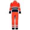 Afbeeldingen van TRICORP Overall High Vis bi-colour 753009 fluor rood/inkt 52