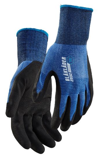 Afbeeldingen van BLÅKLÄDER Werkhandschoen nitril-gedipt 2932 korenblauw 9