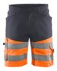 Afbeeldingen van BLÅKLÄDER Short met stretch 1541 medium grijs/High Vis oranje C60