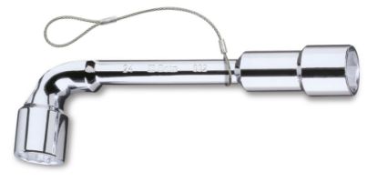 Afbeeldingen van BETA Pijpsleutel gebogen twaalf-/zeskant hoogglanzend verchroomd H-SAFE 932HS 10X10MM