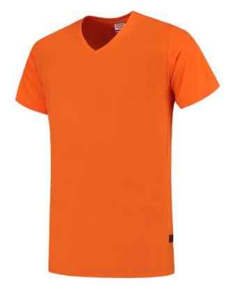 Afbeeldingen van TRICORP T-shirt V-hals Slim-Fit 101005 oranje 2XL