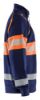Afbeeldingen van BLÅKLÄDER Sweater met rits 3551 marineblauw/High Vis oranje S