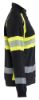 Afbeeldingen van BLÅKLÄDER Sweater dames met rits 3505 zwart/High Vis geel 2XL