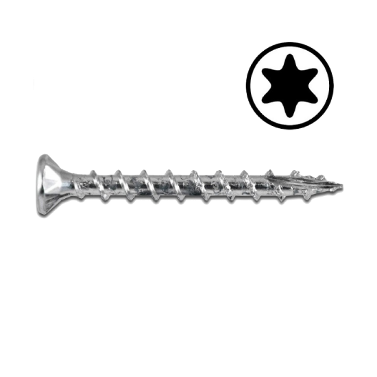 Afbeeldingen van WOFIX Spaanplaatschroef VZ T30 grof 6,0X40MM