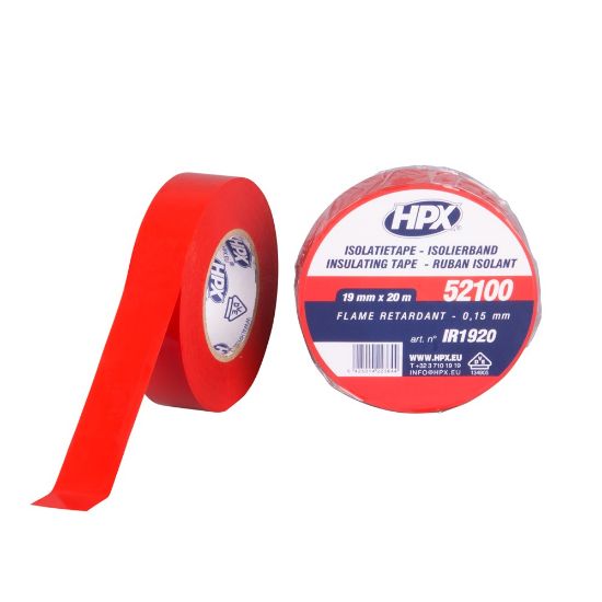Afbeeldingen van HPX Isolatietape PVC VDE rood 19MM 20M