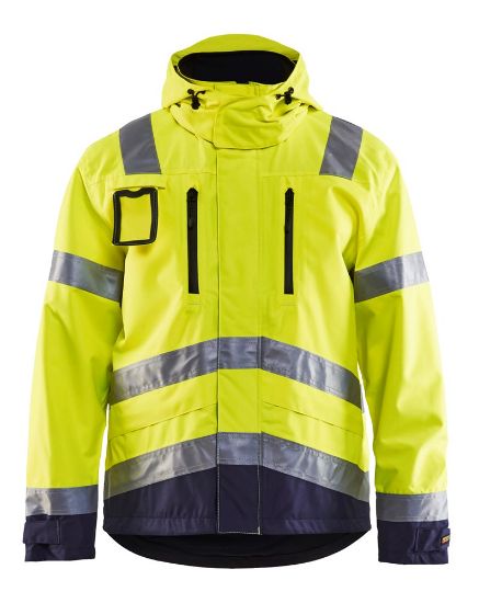 Afbeeldingen van BLÅKLÄDER Jack ongevoerd 4837 High Vis geel/marineblauw S