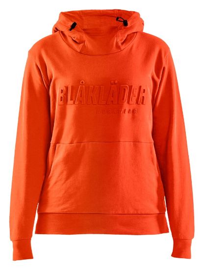 Afbeeldingen van BLÅKLÄDER Hoodie 3D dames 3560 oranjerood 3XL