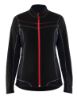 Afbeeldingen van BLÅKLÄDER Microfleecevest dames 4924 zwart/rood 2XL