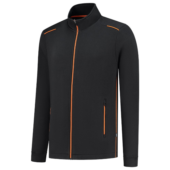 Afbeeldingen van TRICORP Sweatvest Accent 302702 zwart/oranje M