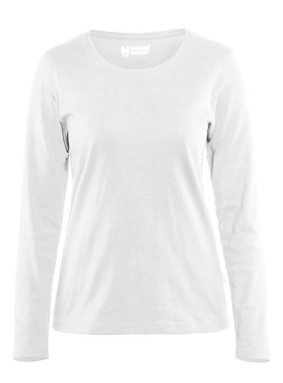 Afbeeldingen van BLÅKLÄDER T-shirt dames met lange mouwen 3301 wit L