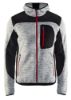 Afbeeldingen van BLÅKLÄDER Gebreid vest met softshell 4930 grijs mêlee/zwart XS