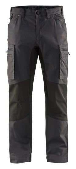 Afbeeldingen van BLÅKLÄDER Werkbroek service met stretch 1459 donkergrijs/zwart D92