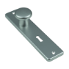 Afbeeldingen van OXLOC Knopschild knop + profielcilinder Roubais aluminium SL56