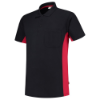 Afbeeldingen van TRICORP Poloshirt bi-colour met borstzak 202002 navy/rood 3XL