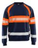 Afbeeldingen van BLÅKLÄDER Sweater 3359 marineblauw/High Vis oranje S