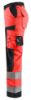 Afbeeldingen van BLÅKLÄDER Werkbroek dames zonder spijkerzakken 7155 High Vis rood/zwart C40