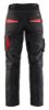 Afbeeldingen van BLÅKLÄDER Werkbroek service dames met stretch 7195 zwart/rood D23