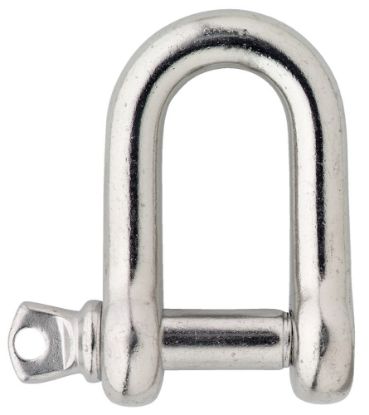 Afbeeldingen van D-sluiting handelsuitvoering RVS316 6MM label