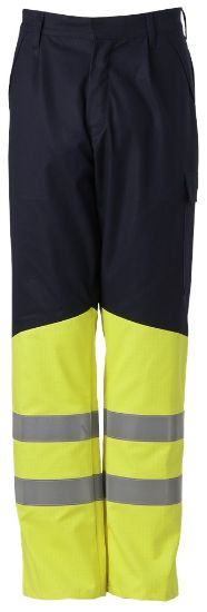 Afbeeldingen van HAVEP Werkbroek Multi Protector 80008 navy/fluor geel 66