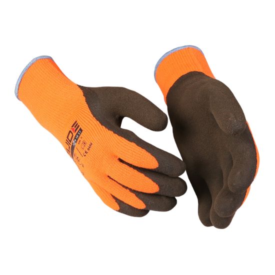 Afbeeldingen van GUIDE Werkhandschoen latex oranje 158