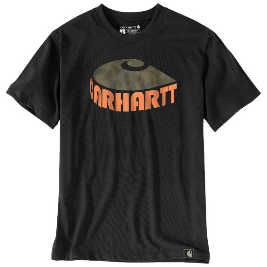 Afbeeldingen van CARHARTT T-shirt Camo C grafische print 106155 zwart XL