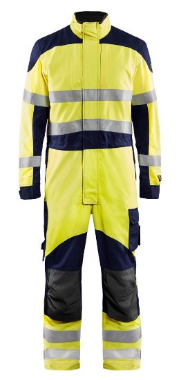 Afbeeldingen van BLÅKLÄDER Overall Multinorm Inherent 6089 High Vis geel/marineblauw C62