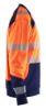 Afbeeldingen van BLÅKLÄDER Sweater 3541 High Vis oranje/marineblauw S