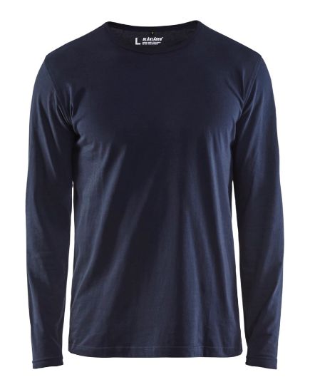 Afbeeldingen van BLÅKLÄDER T-shirt met lange mouwen 3500 donker marineblauw ST