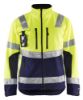 Afbeeldingen van BLÅKLÄDER Softshell jack 4900 High Vis geel/marineblauw L