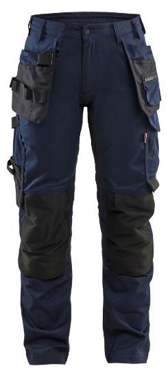 Afbeeldingen van BLÅKLÄDER Werkbroek dames met 2-weg stretch 7132 donker marineblauw D21