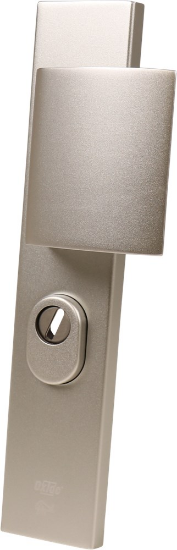 Afbeeldingen van OXLOC Veiligheidsbeslag duw+KTB+kruk recht aluminium PC55