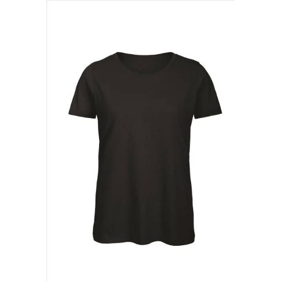 Afbeeldingen van B&C T-shirt Inspire T dames 5TW043 R-hals zwart M