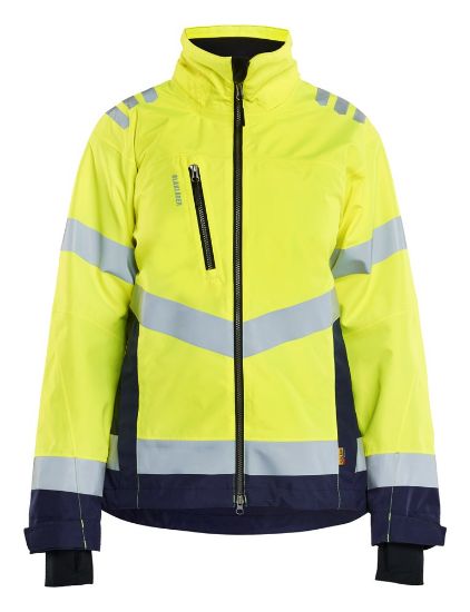 Afbeeldingen van BLÅKLÄDER Shelljack dames 4761 High Vis geel/marineblauw XL