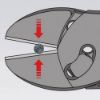 Afbeeldingen van KNIPEX Zijsnijtang TwinForce 7372180F DIN5749 180MM