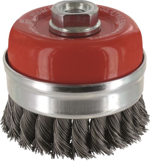 Afbeeldingen van ROTEC Komborstel met ring getordeerd staaldraad M14 65X0,50MM