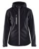 Afbeeldingen van BLÅKLÄDER Softshell jack dames 4919 zwart/zilver XS