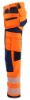 Afbeeldingen van BLÅKLÄDER Werkbroek dames met 4-weg stretch 7197 High Vis oranje/marineblauw C48