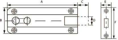 Afbeeldingen van DX Profielschuif met bocht messing gepolijst