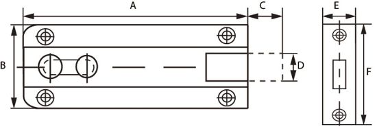 Afbeeldingen van DX Profielschuif met bocht messing gepolijst